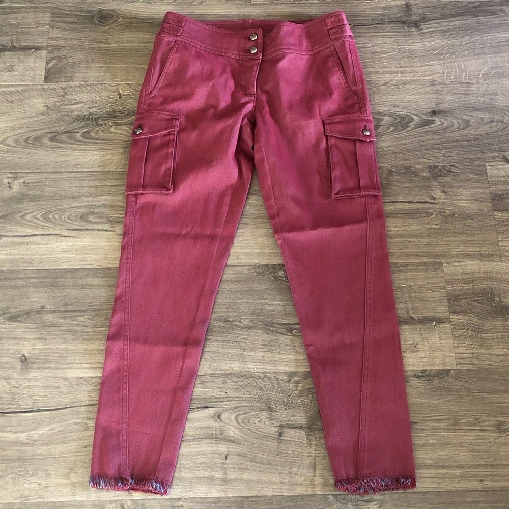 𝅺w by Worth slim ankle cargo pants size 2